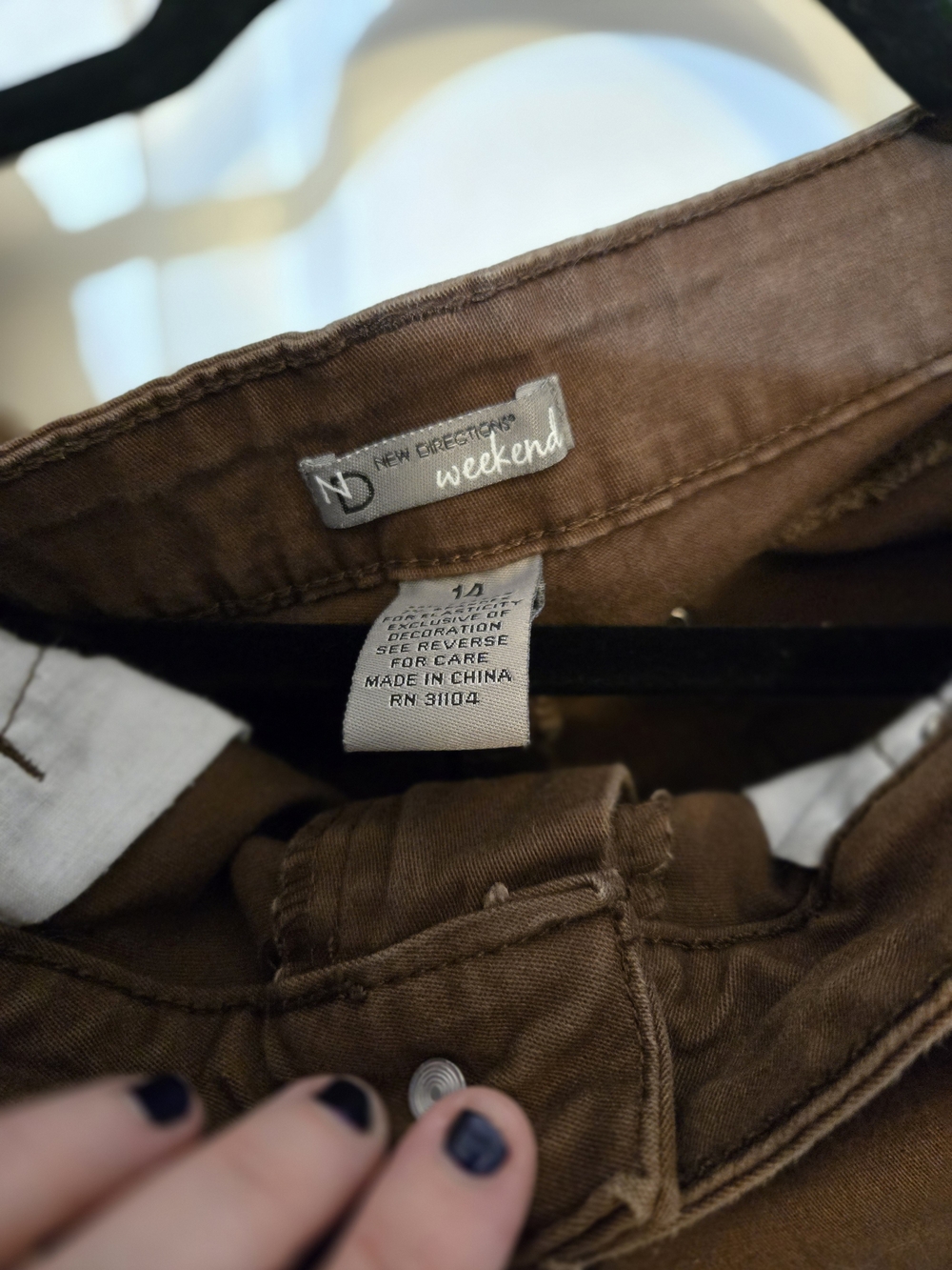 new directions Brown Skinny Women’s Pants - Picture 2 of 3